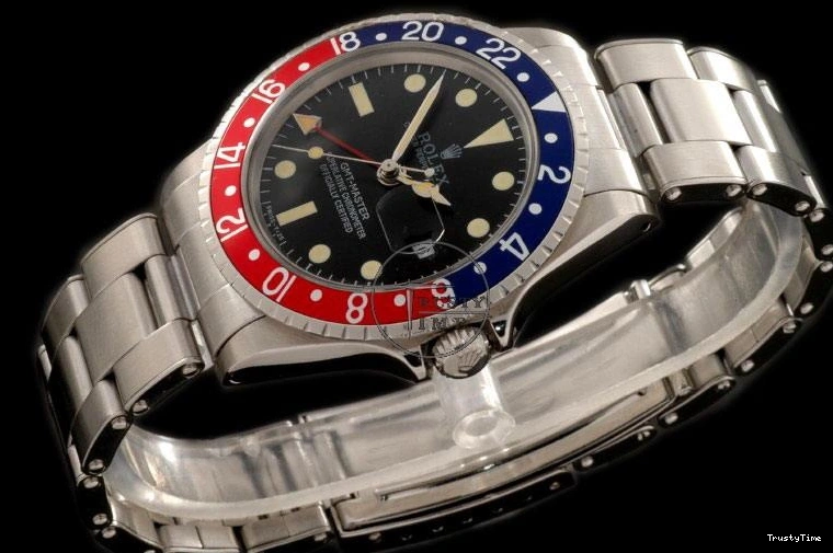 0504 Resilient ROLGMT016A – Vintage GMT SS Blue Red Bezel Swiss Eta 2836- 969